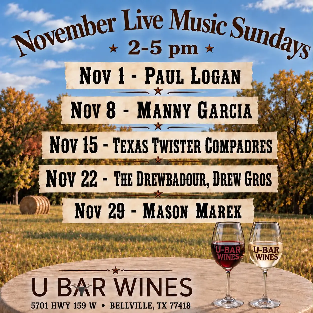 U-Bar November Artists