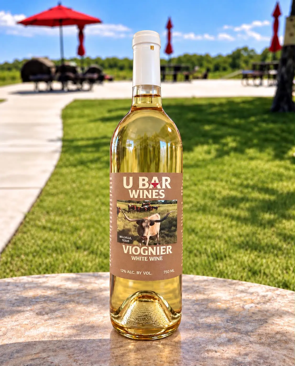 U-Bar Bellville Texas Viognier White Wine